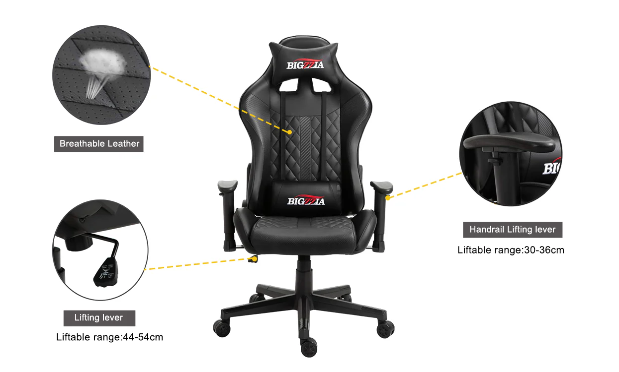 Bigzzia Ergonomic PC & Racing Game Chair-172 Degree - Image 3
