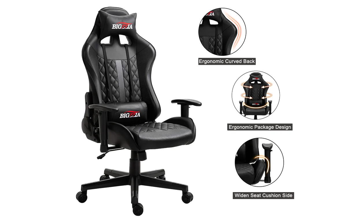 Bigzzia Ergonomic PC & Racing Game Chair-172 Degree - Image 5