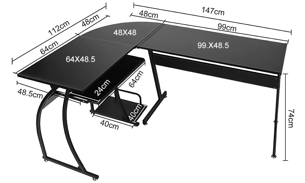 Dripex Corner Computer Desk - Image 6