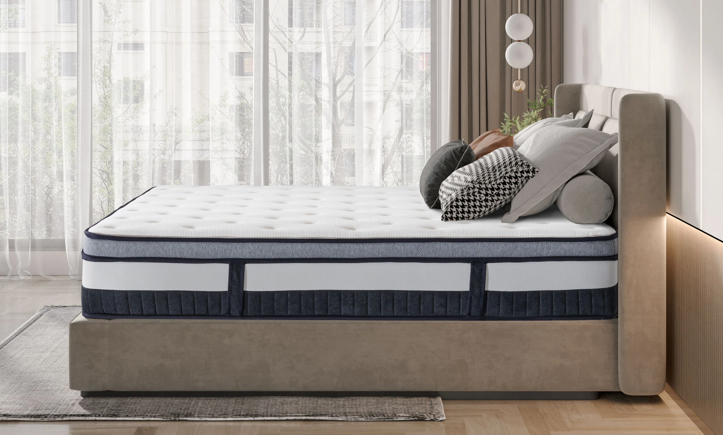 Vesgantti Nova Luxe Hybrid Mattress 11 Inch Euro(Box) Top Mattress - Image 3