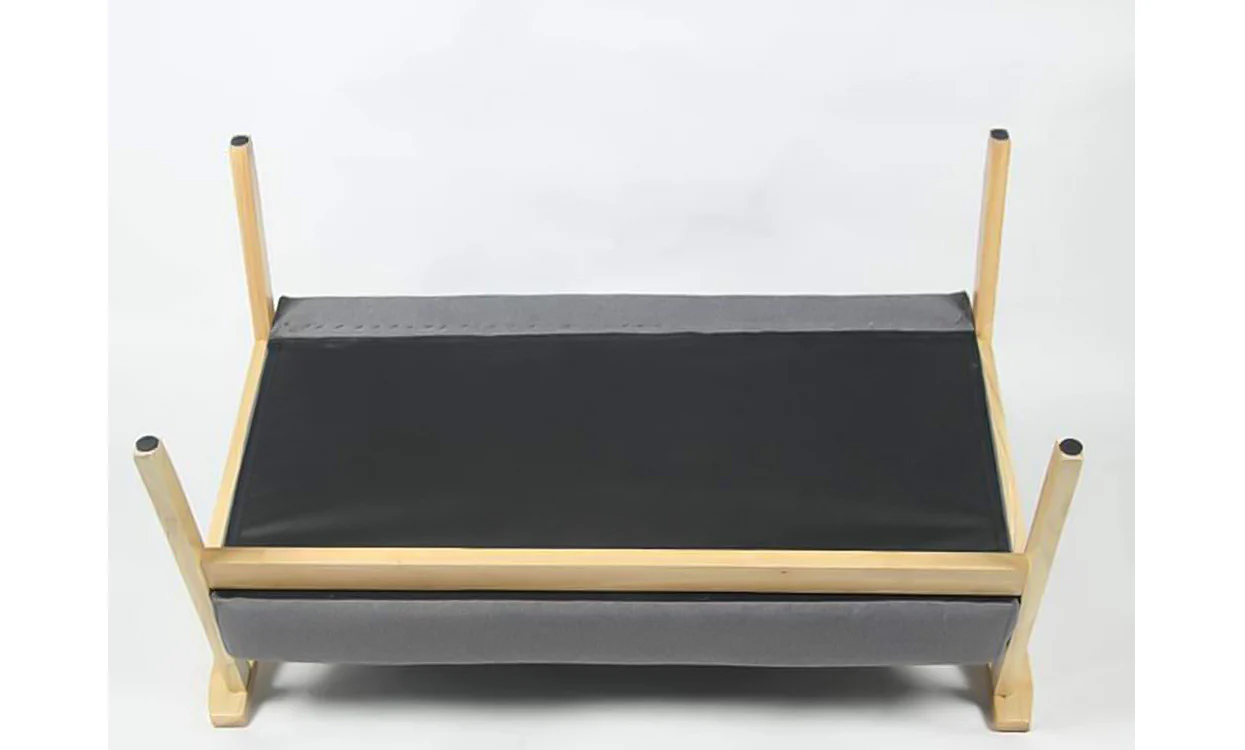 iropro 2 Seater Wooden Frame Linen Square Arm Sofa - Image 5