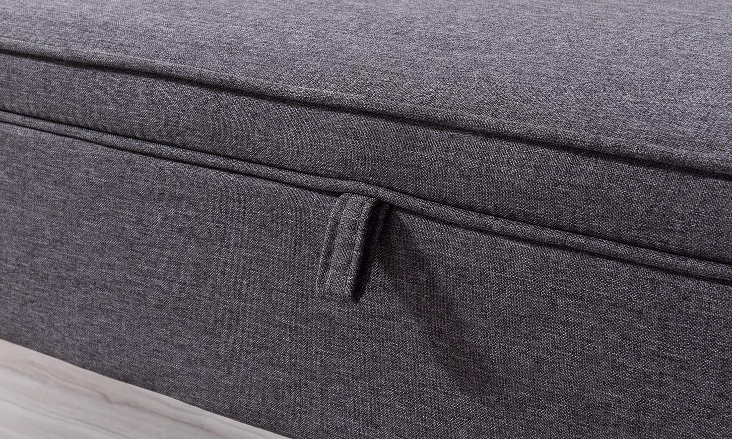 Rectangular Tufted Fabric Storage Bench - Image 14