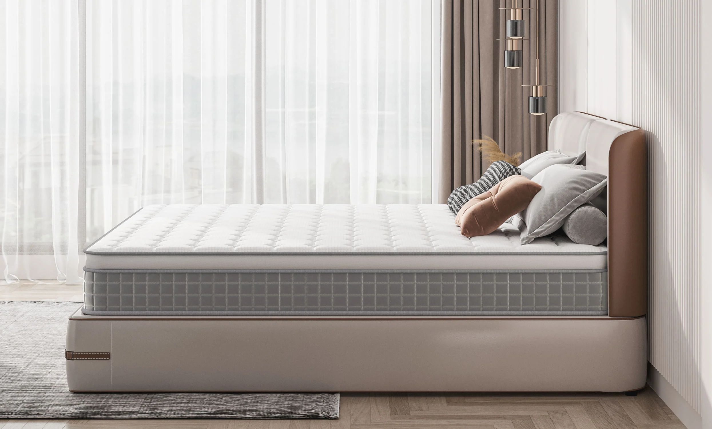 Vesgantti Nova Fashion Hybrid Mattress 9.6 Inch Euro(Box) Top Mattress Series - Image 3